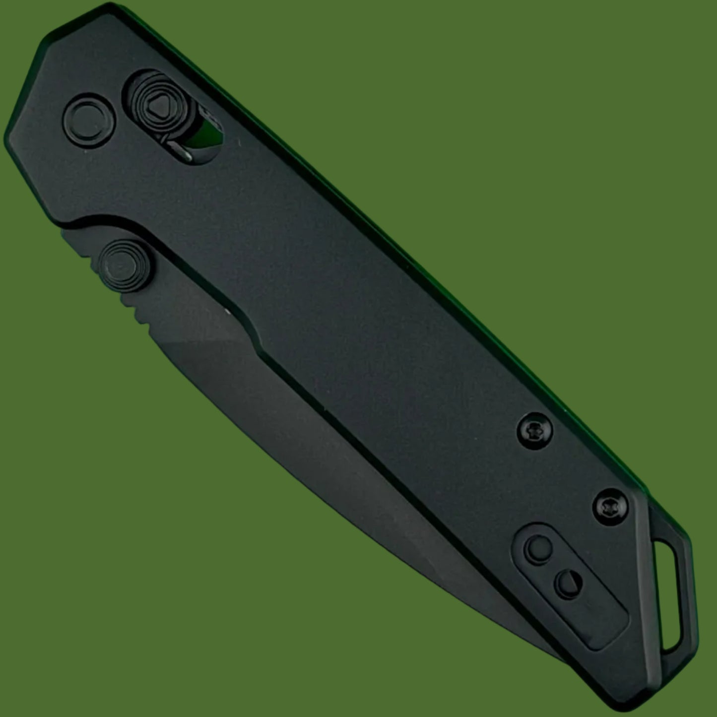 Kershaw Mini Iridium DuraLock Ice Black Aluminum 2051BLK