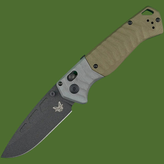 Benchmade PSK Axis Assist Gray/OD Green G-10 593BK