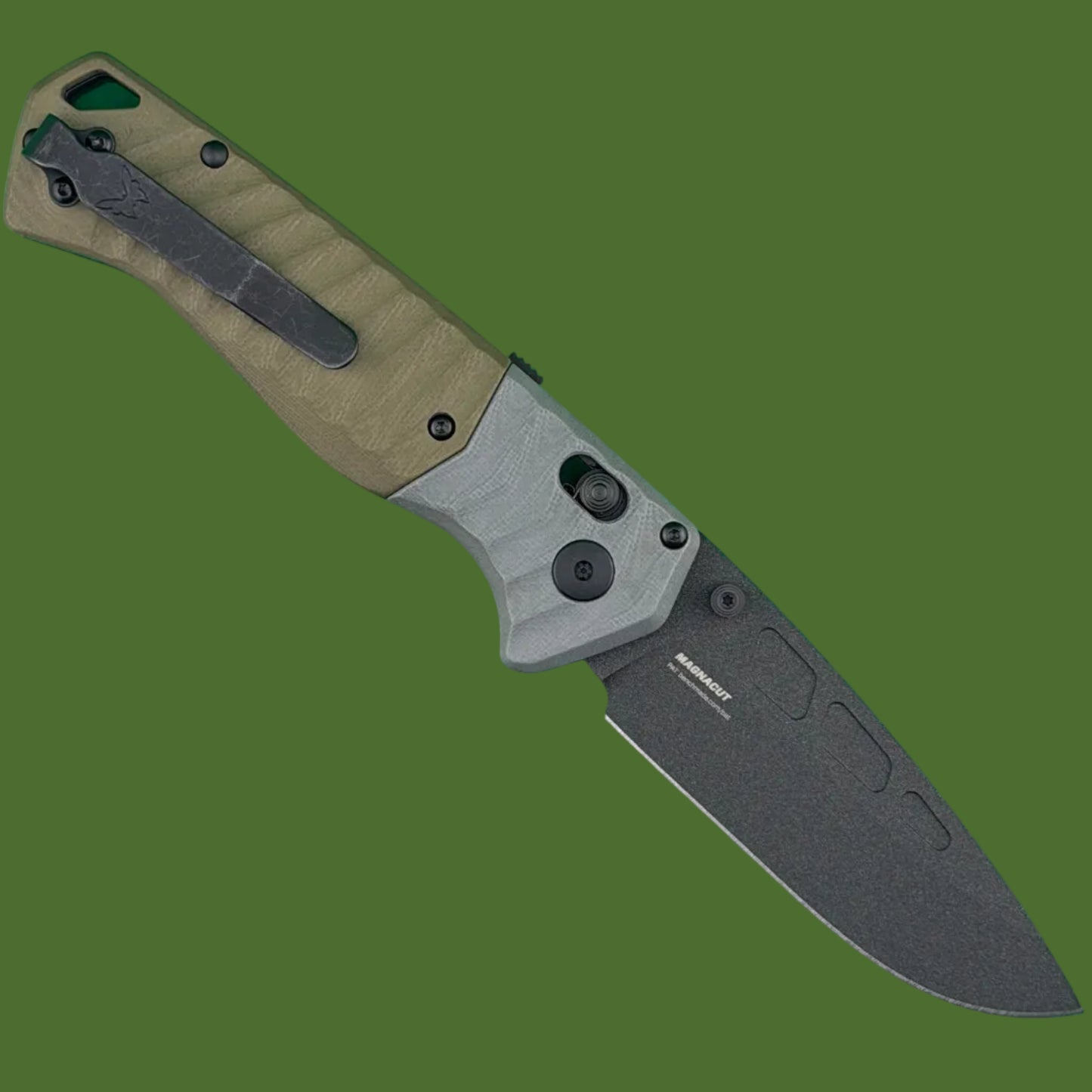 Benchmade PSK Axis Assist Gray/OD Green G-10 593BK