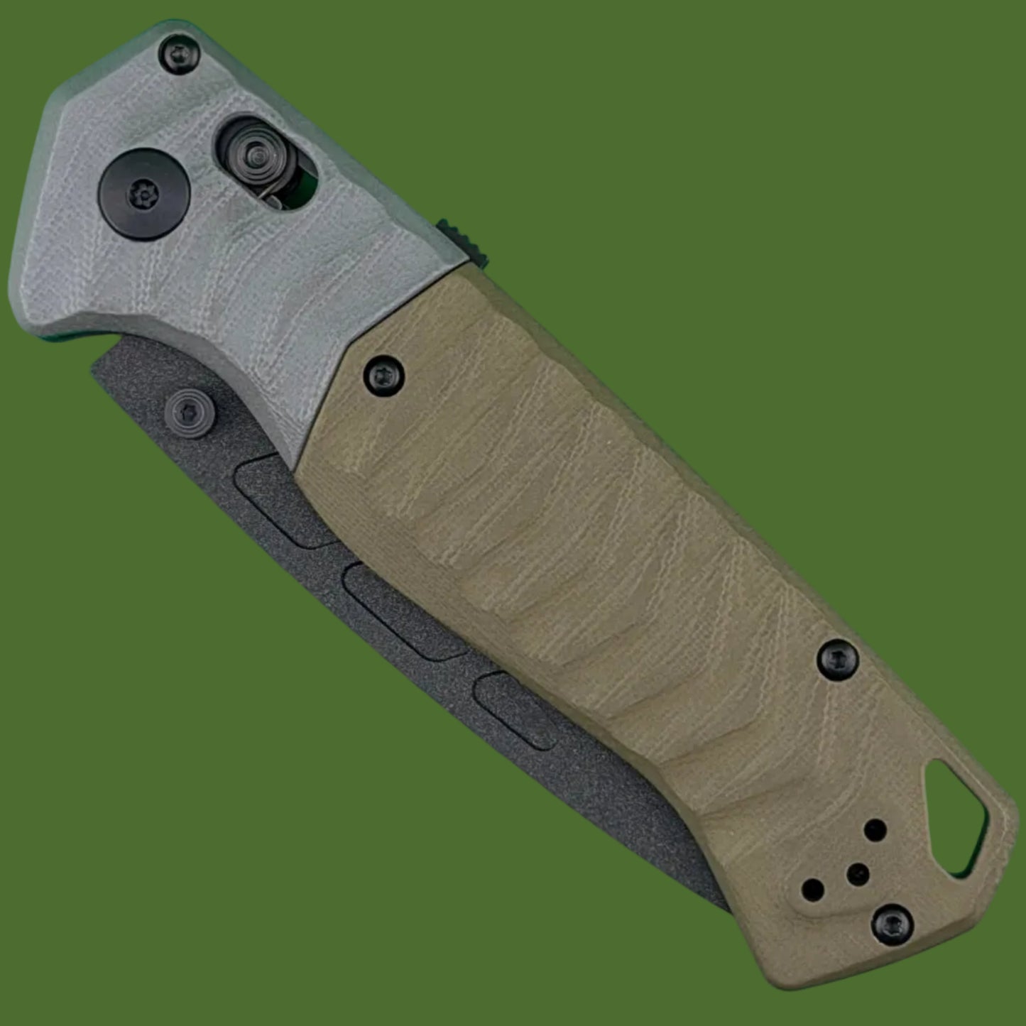 Benchmade PSK Axis Assist Gray/OD Green G-10 593BK