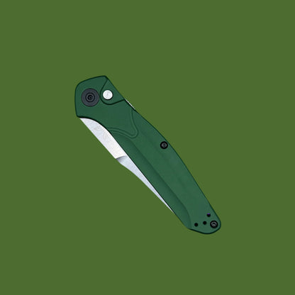 Benchmade Osborne 9400 Auto (Green Aluminum, Satin Blade)