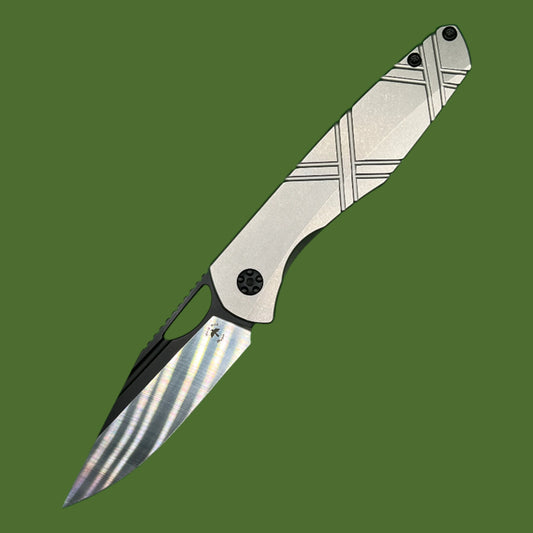 Black Bird Blades Grackle (Titanium Handle, Two-Tone Blade)