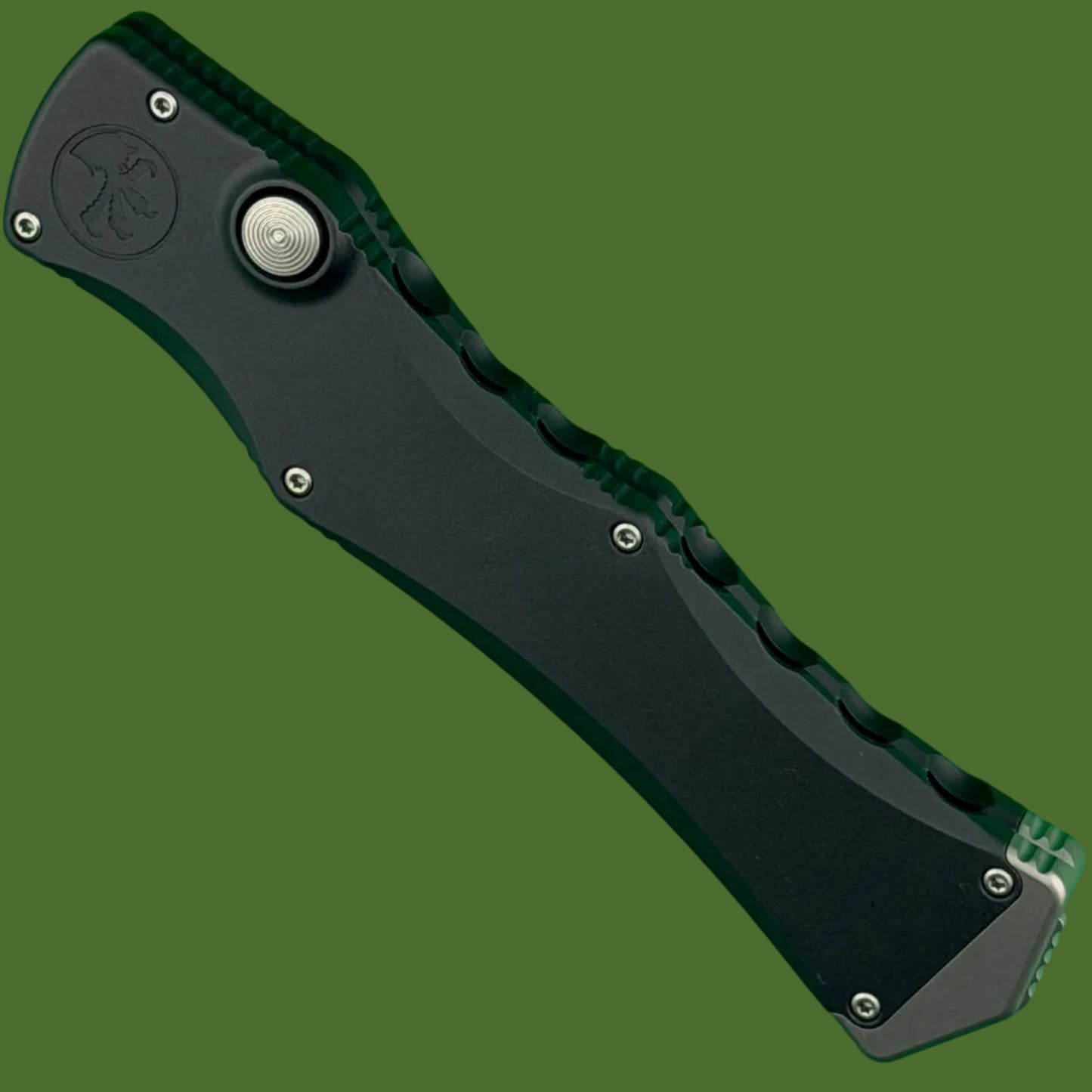 Microtech Halo IV Clip Point Marfione Select Stonewash Finish Hardcoat Anodized Alloy Double Vapor Blast Stainless