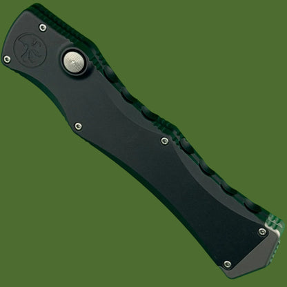 Microtech Halo IV Clip Point Marfione Select Stonewash Finish Hardcoat Anodized Alloy Double Vapor Blast Stainless