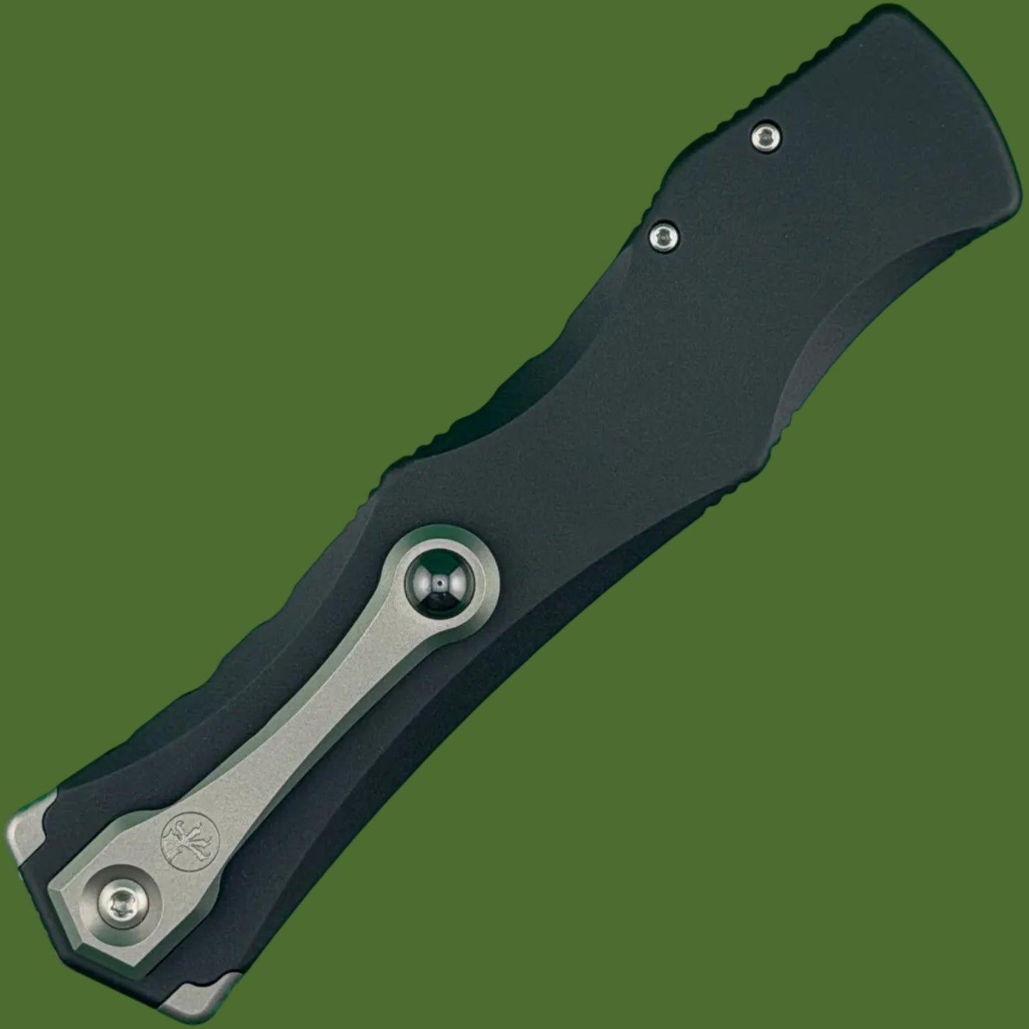Microtech Halo IV Clip Point Marfione Select Stonewash Finish Hardcoat Anodized Alloy Double Vapor Blast Stainless