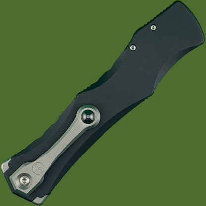 Microtech Halo IV Clip Point Marfione Select Stonewash Finish Hardcoat Anodized Alloy Double Vapor Blast Stainless