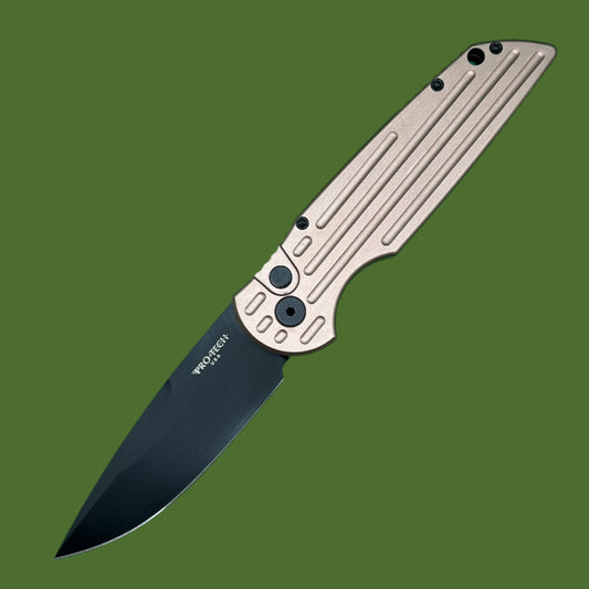 Protech TR-3 BT FDE Auto (Brown Handle, Black Blade)