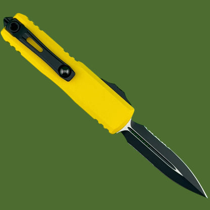 Microtech UTX-85 D/E Gen IV Yellow Partial Serrated 12324-2YW