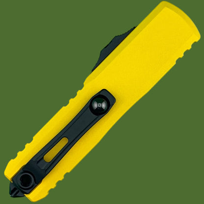 Microtech UTX-85 D/E Gen IV Yellow Partial Serrated 12324-2YW