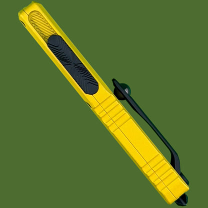 Microtech UTX-85 D/E Gen IV Yellow Partial Serrated 12324-2YW