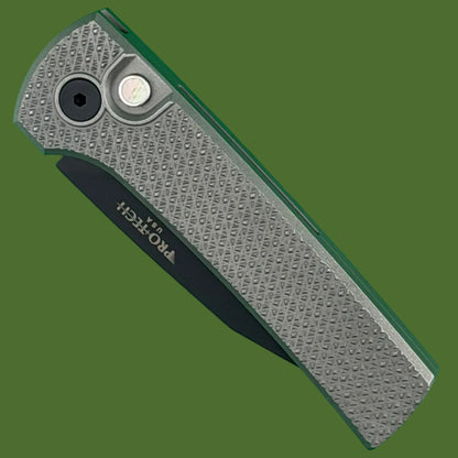 Protech 2026 Scapegoat Compact Custom 002 (Carbide Texture Steel Handle, DLC Blade)