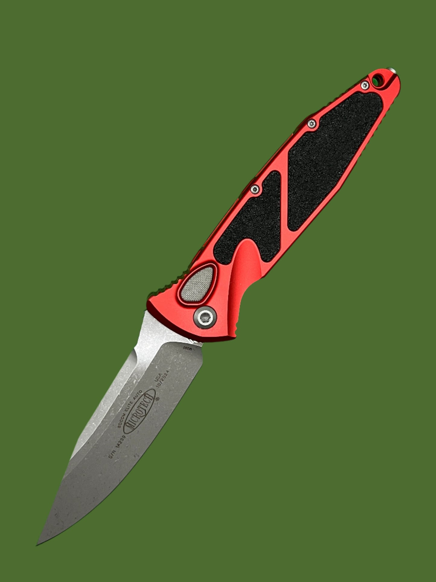 Microtech Socom Elite Auto S/E Red Apocalyptic Standard 160A-10APRD