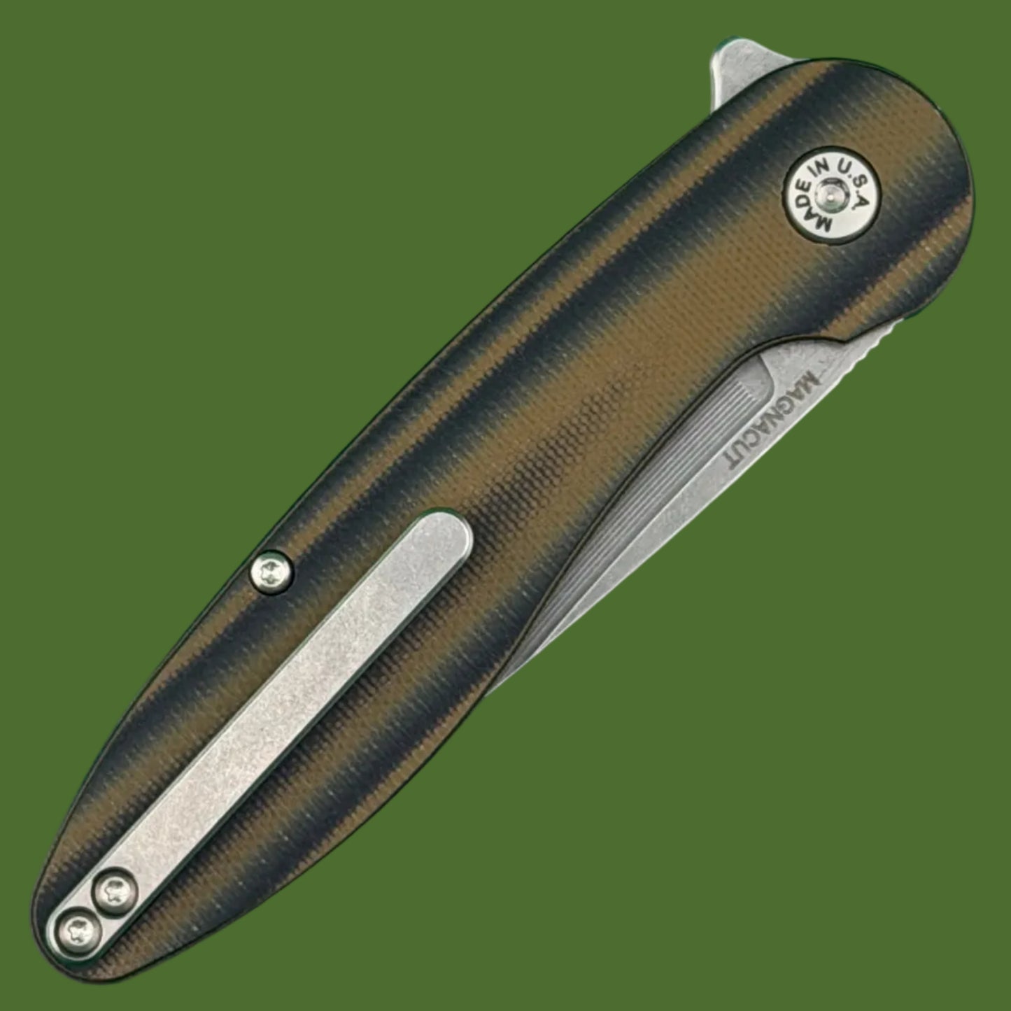 American Blade Works Model 1 Flipper (Coyote Brown/Black G-10)