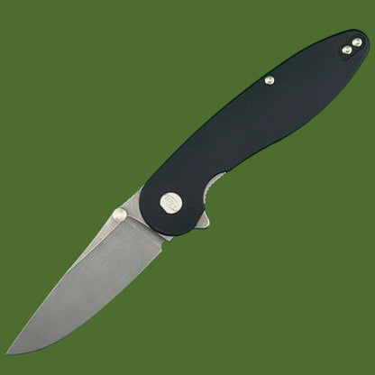 American Blade Works Model 1 Flipper+Thumb Stud (Black Aluminum)