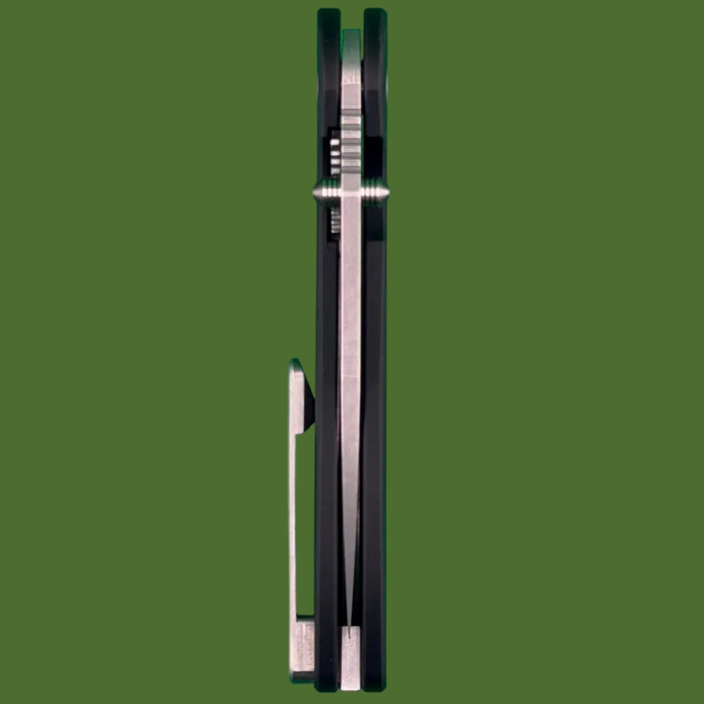 American Blade Works Model 1 Flipper+Thumb Stud (Black Aluminum)