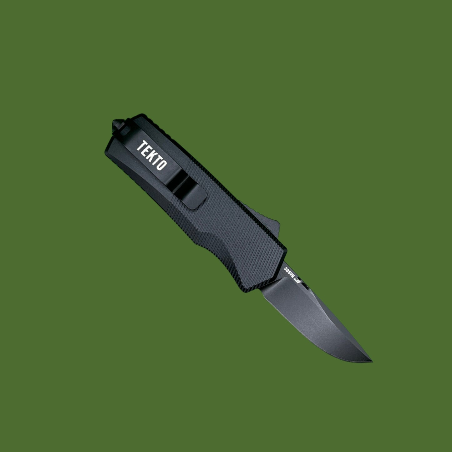 Tekto A5 Spry Mini Drop Point OTF (Black)