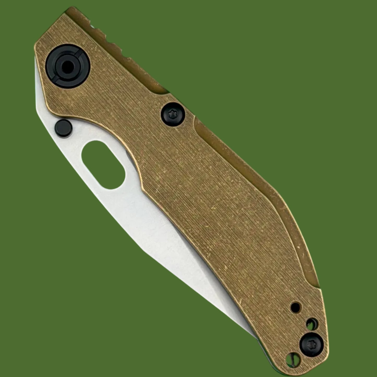 North Mountain Blades BBNM Dwyer Bronze Frame Lock Bowie 2521-CU