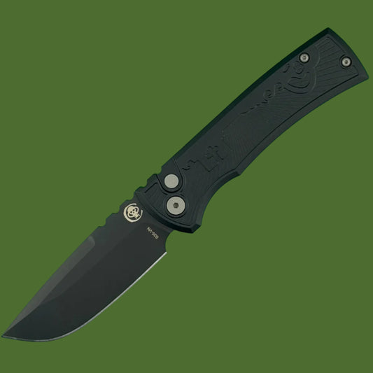 Chaves Redencion 229 Auto Black Key Milled Drop Point (DLC)