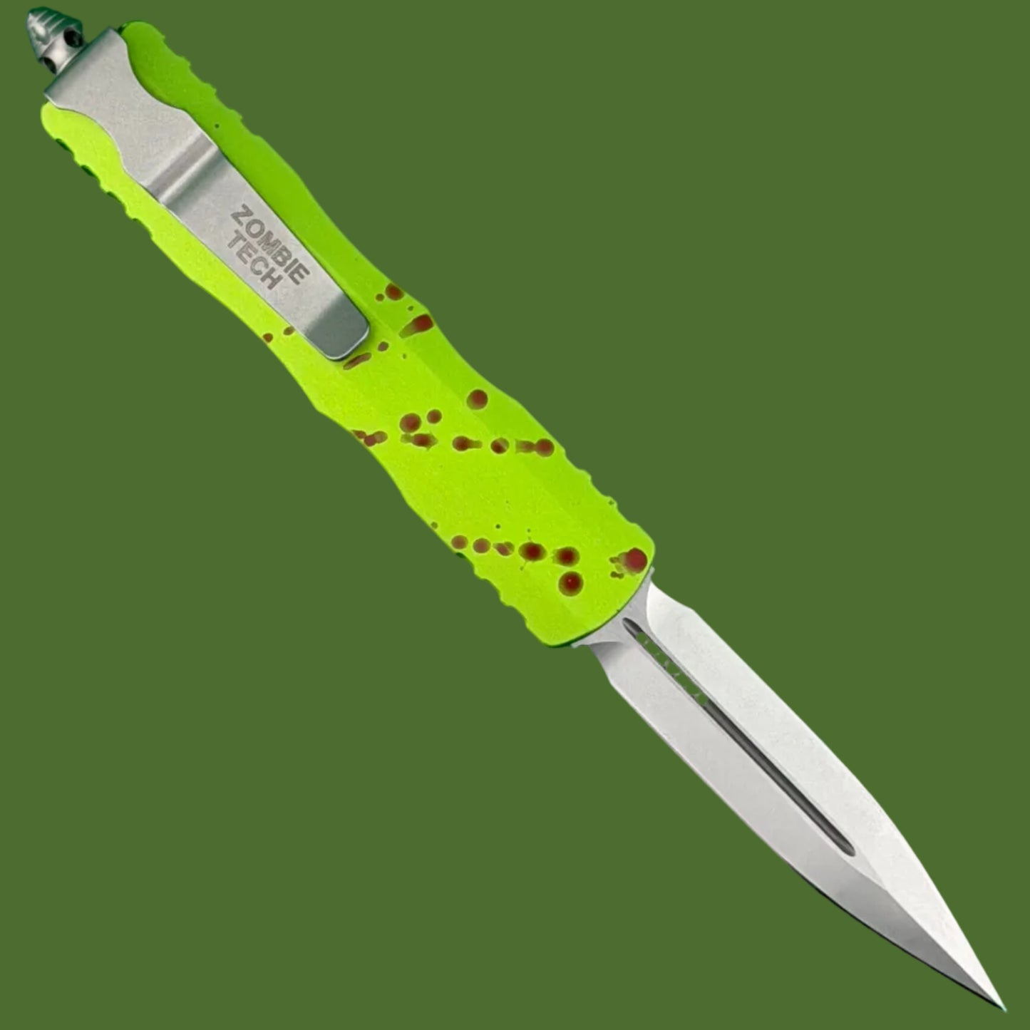 Microtech Dirac D/E ZOMBIE-TECH Stonewash Standard 225-10Z