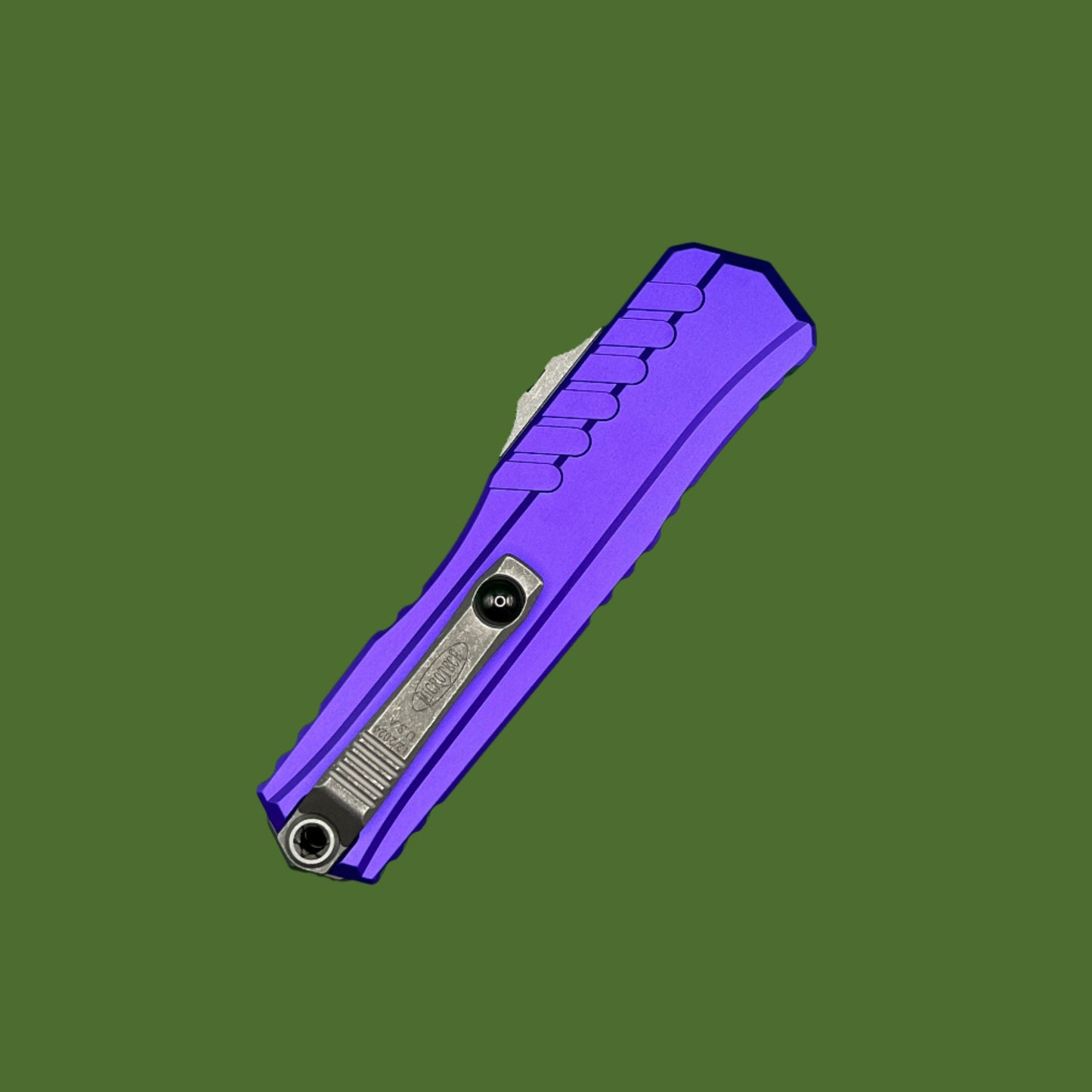 Microtech Cypher II D/E Purple Apocalyptic Standard 1242-10APPU