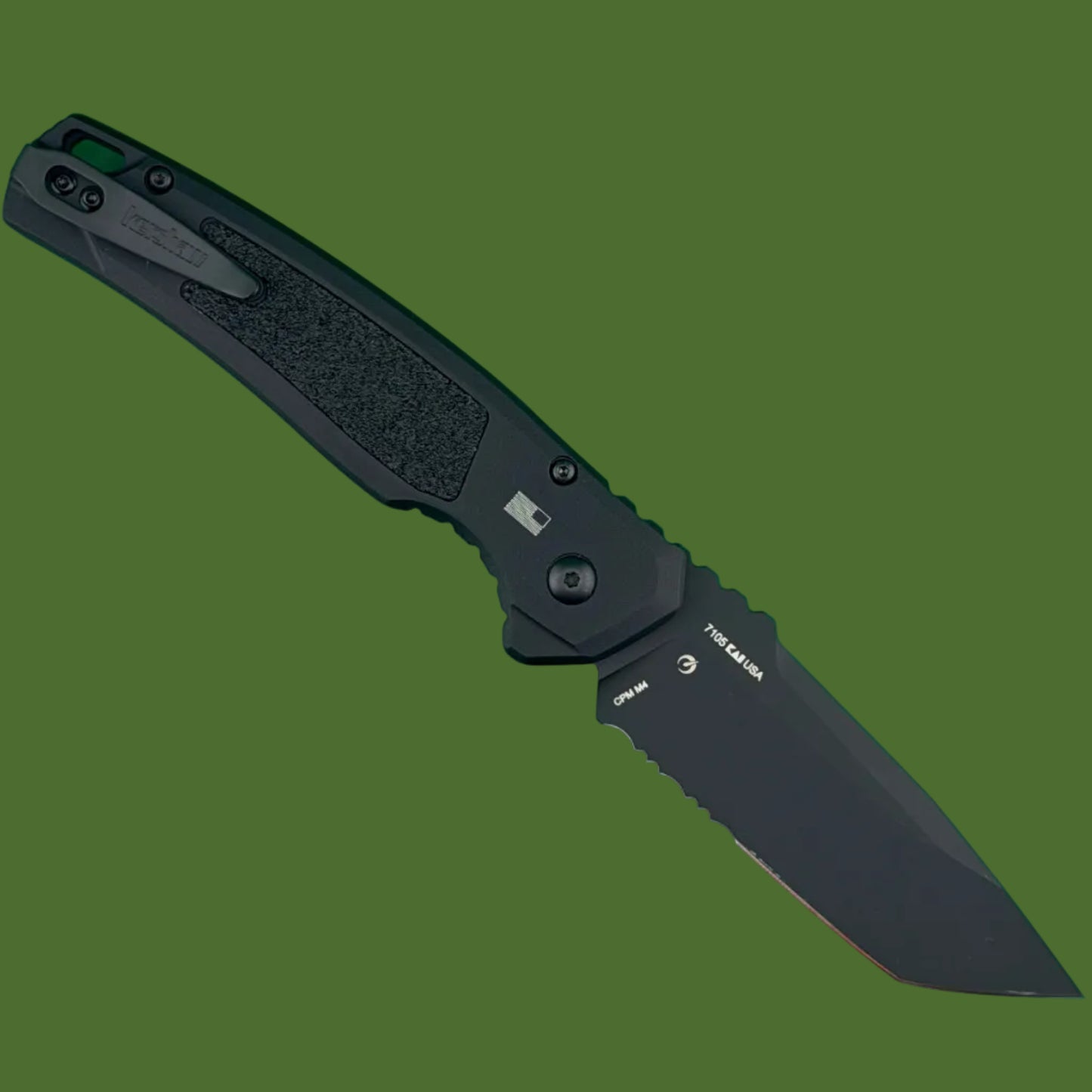 Kershaw Launch 16 Auto Black Tanto Partially Serrated 7105