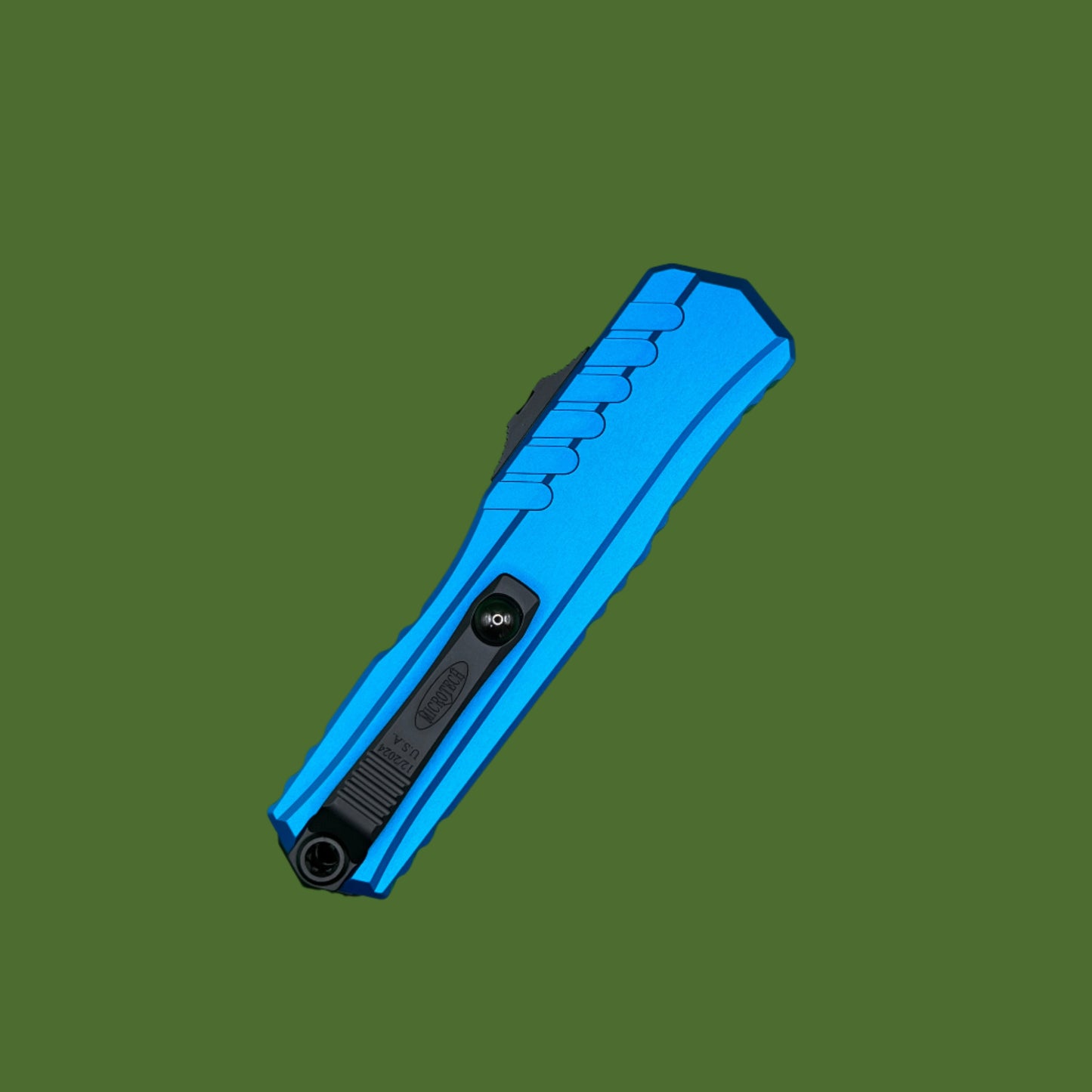 Microtech Cypher II D/E Blue Standard 1242-1BL