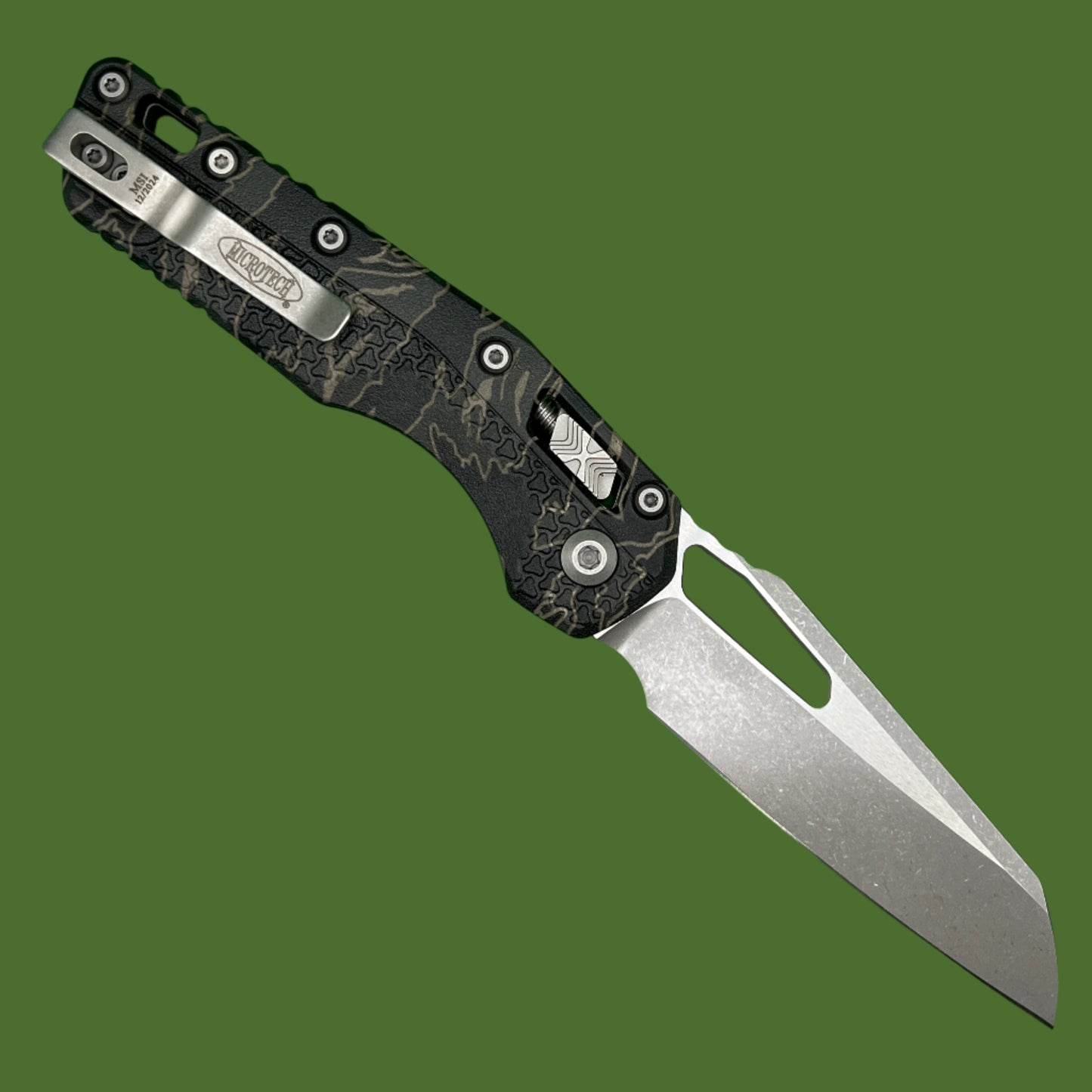 Microtech MSI S/E Tri-Grip Polymer Tiger Stripe Camo Apocalyptic Standard 210T-10APPMTSC