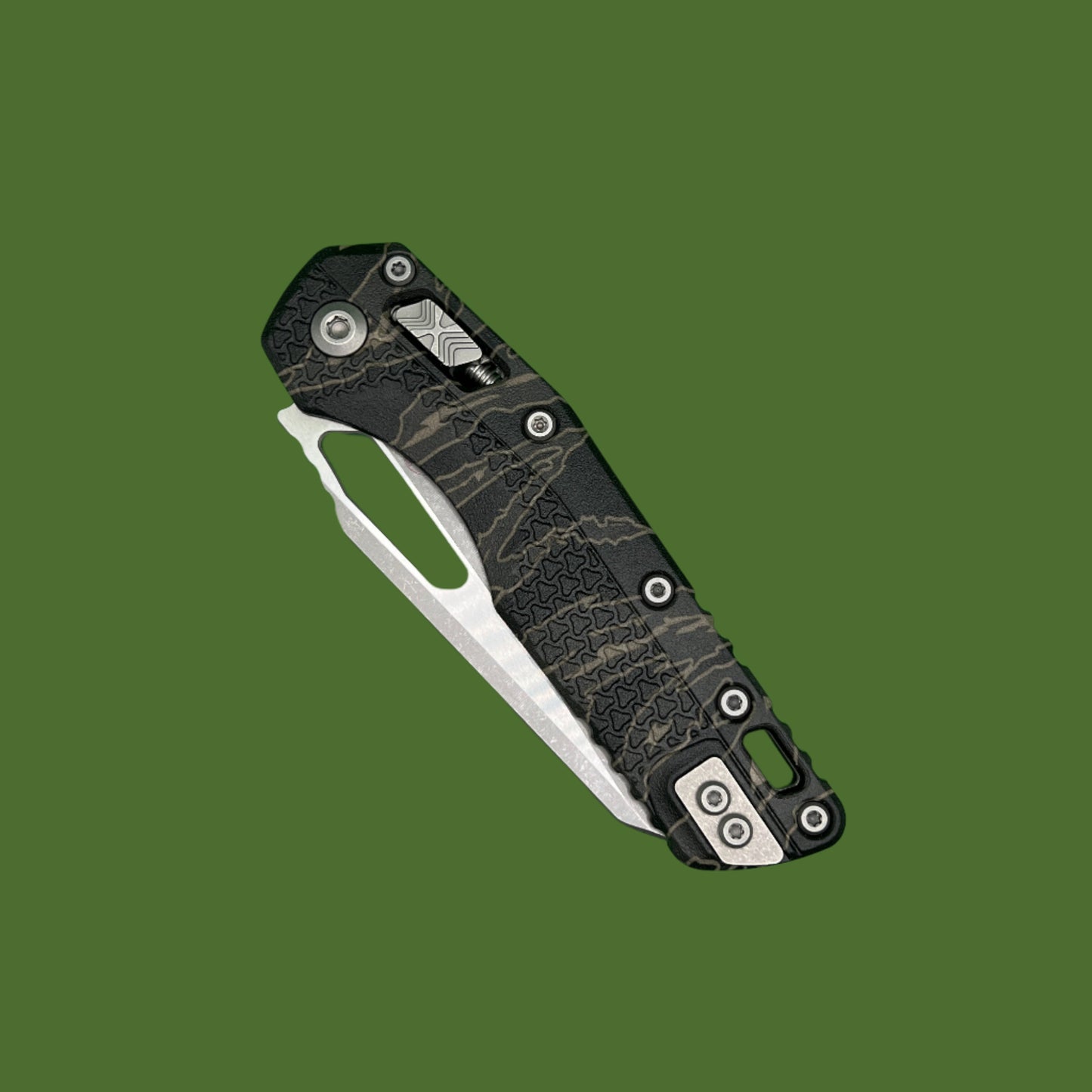 Microtech MSI S/E Tri-Grip Polymer Tiger Stripe Camo Apocalyptic Standard 210T-10APPMTSC