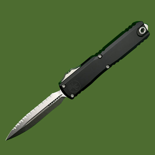 Microtech ZBT D/E Stonewash Full Serrated 1122-12