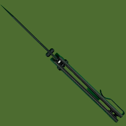 Civivi Over Yonder Crossbar Lock Dark Green Canvas Micarta