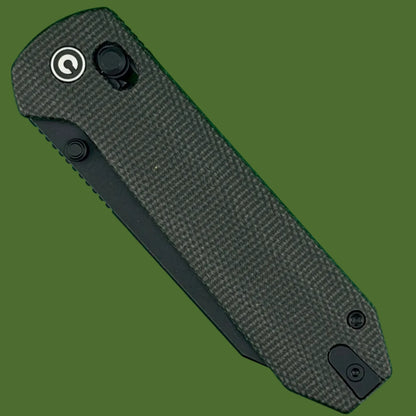 Civivi Over Yonder Crossbar Lock Dark Green Canvas Micarta
