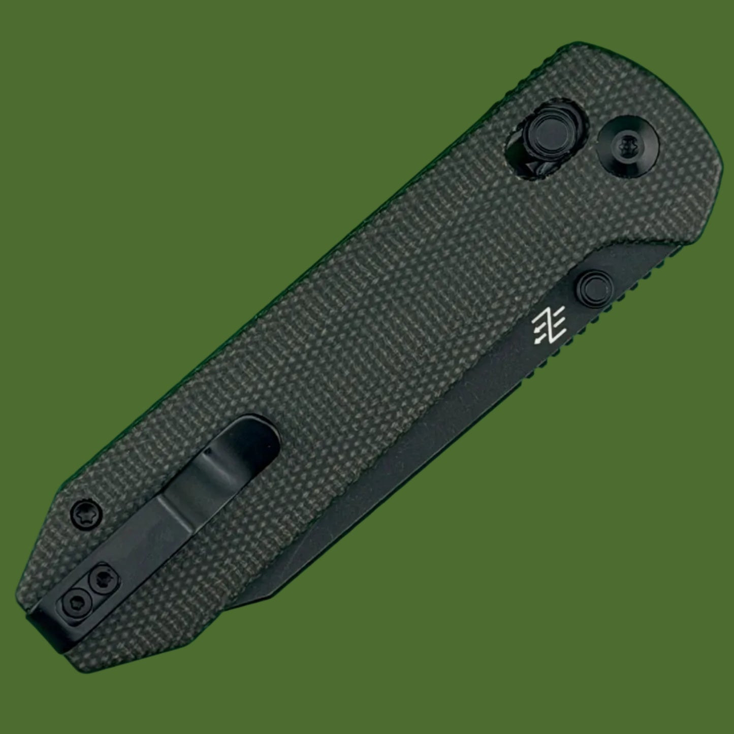 Civivi Over Yonder Crossbar Lock Dark Green Canvas Micarta