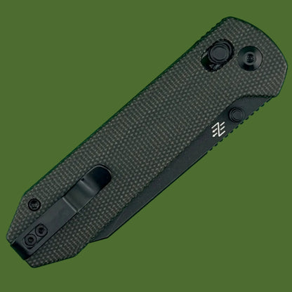 Civivi Over Yonder Crossbar Lock Dark Green Canvas Micarta