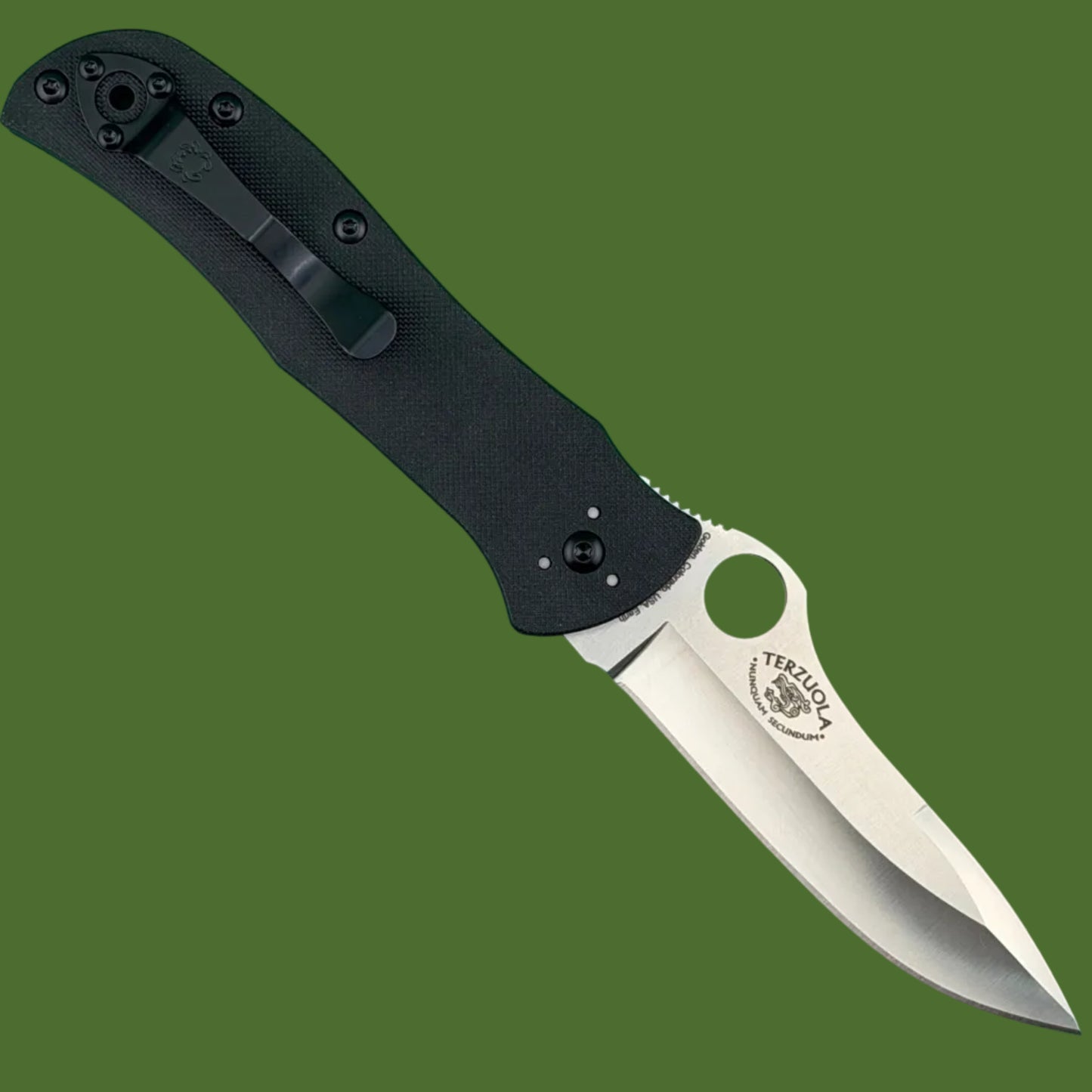 Spyderco Starmate Terzoula Linerlock Black G-10