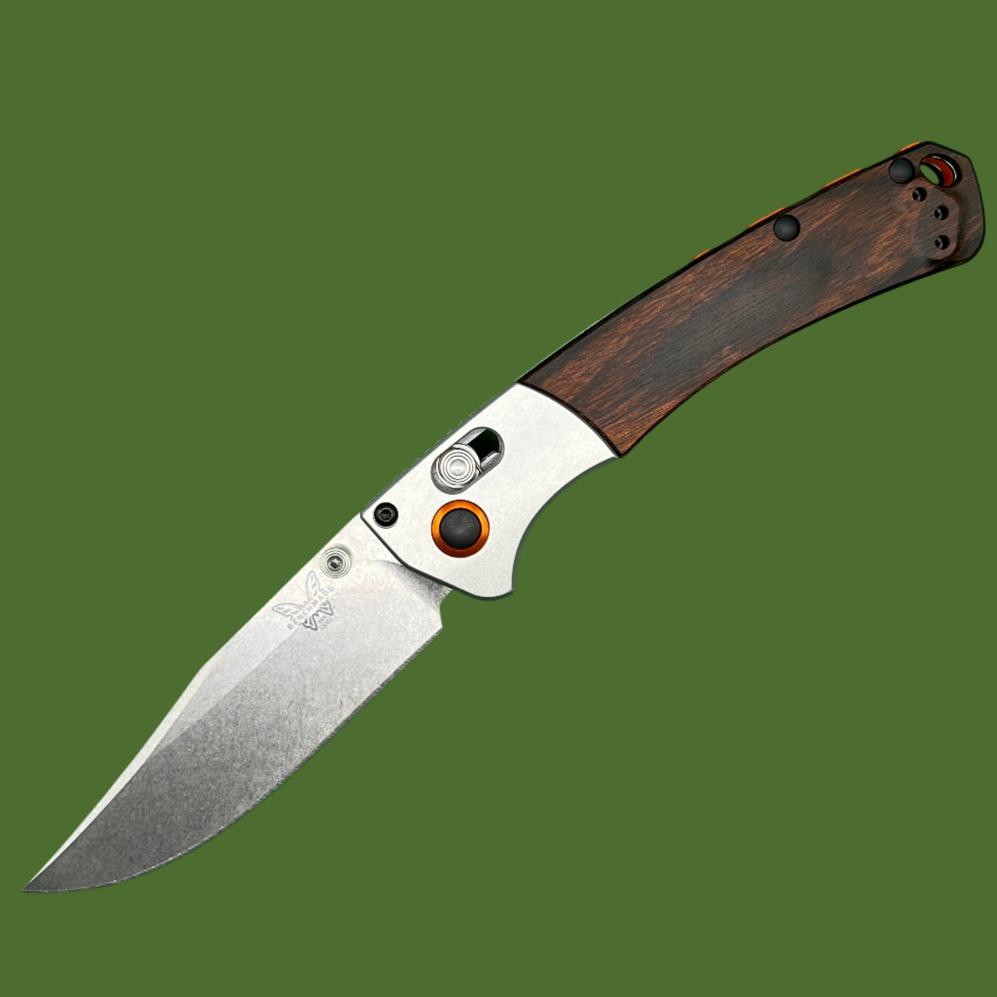 Benchmade Mini Crooked River Axis Lock Wood 15085-2