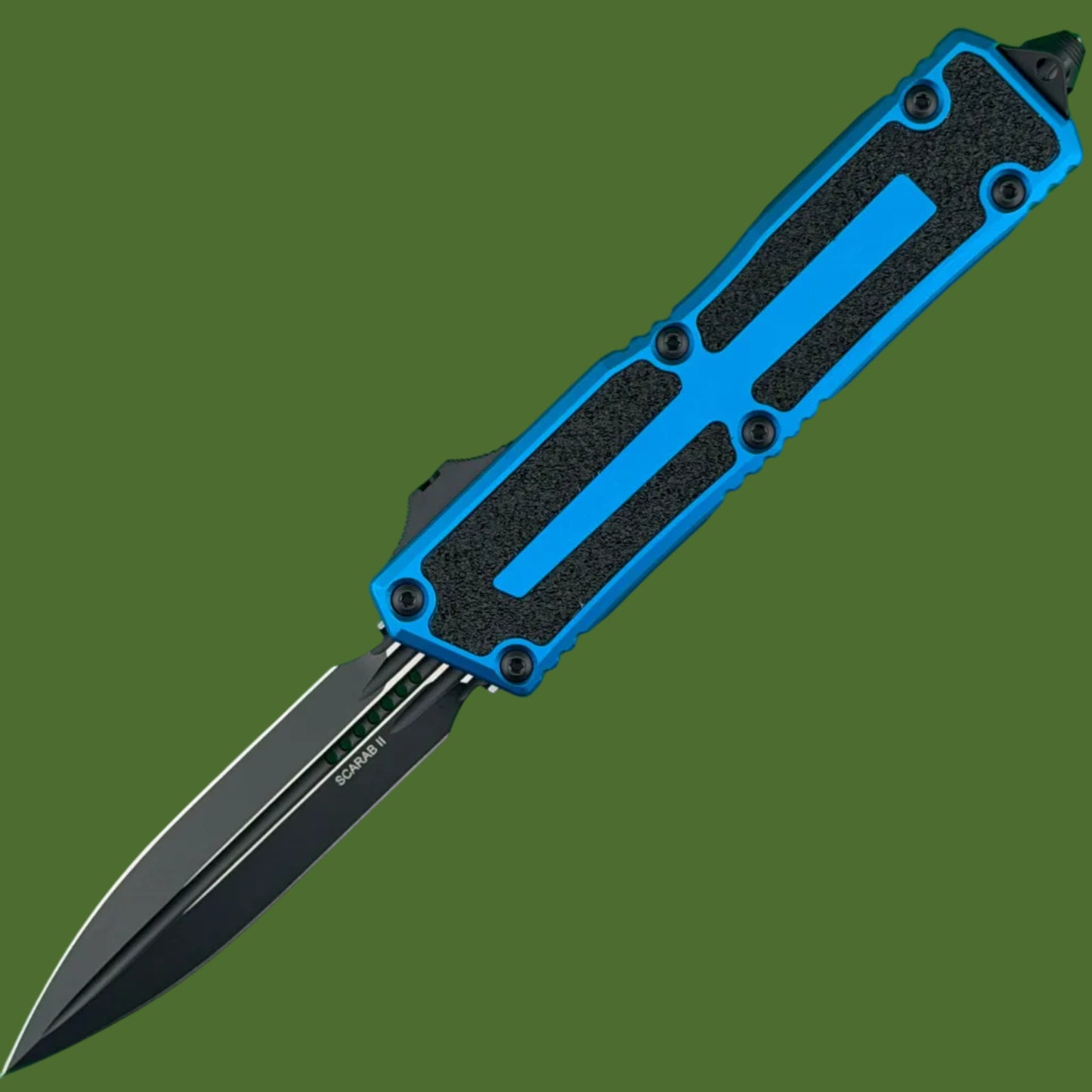 Microtech Scarab II D/E Gen III Blue Standard 1280-1BL