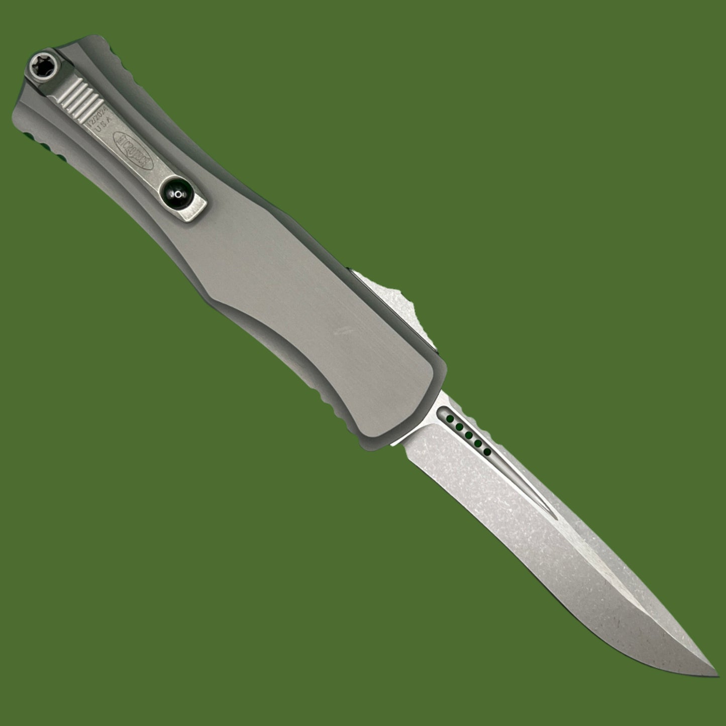 Microtech Hera II Recurve Natural Clear Apocalyptic Standard 1705-10APNC