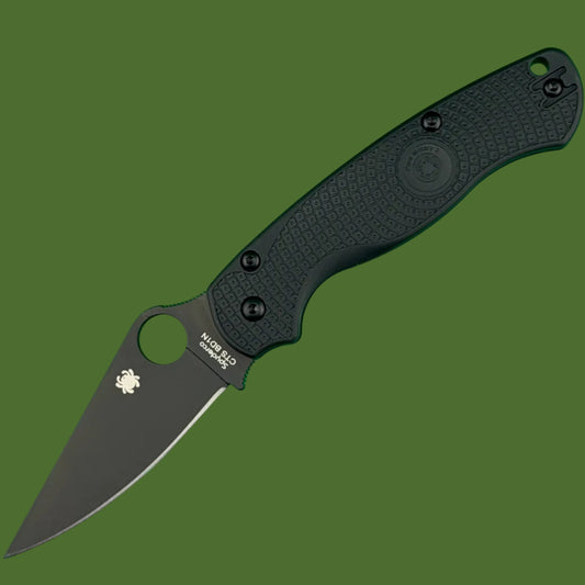 Spyderco Paramilitary 2 Lightweight Black FRN Black Blade C81PBBK2