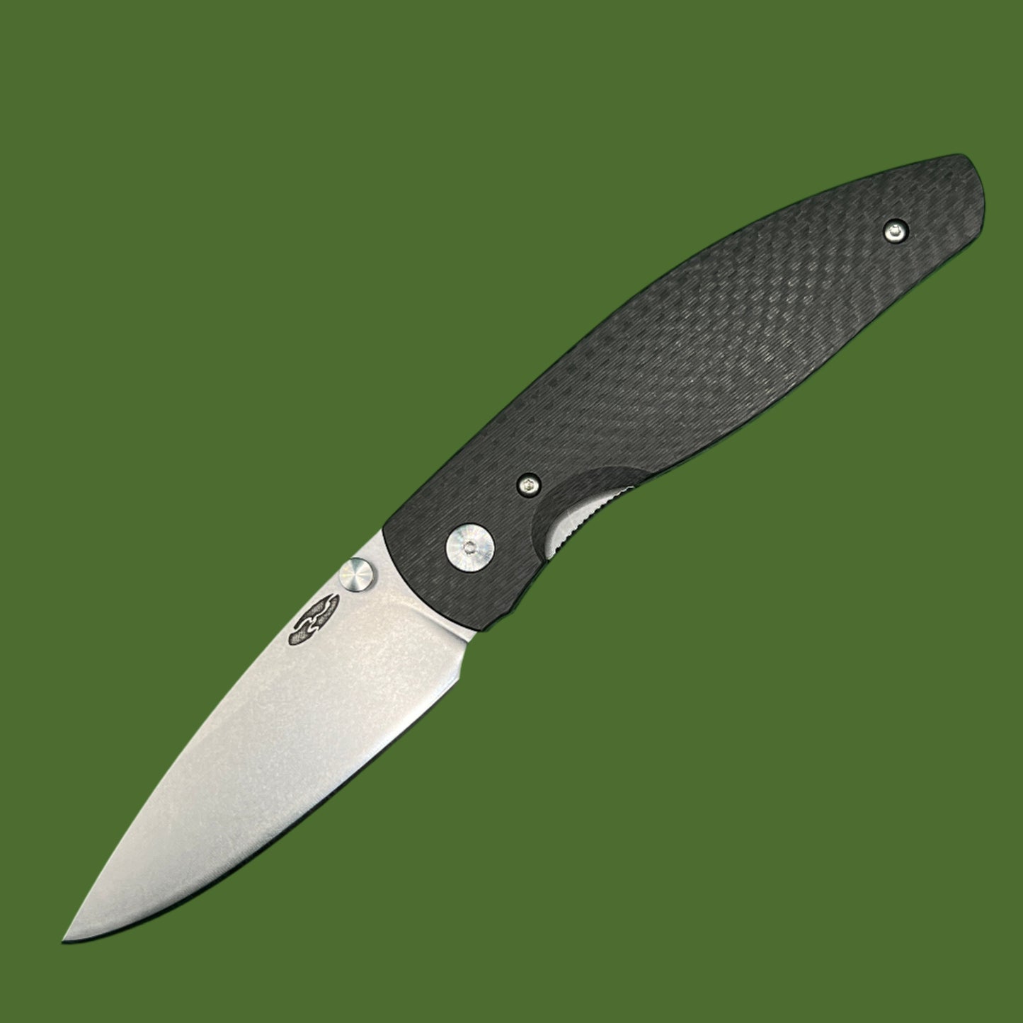 TRM Atom Linerlock Smooth 3D Carbon Fiber