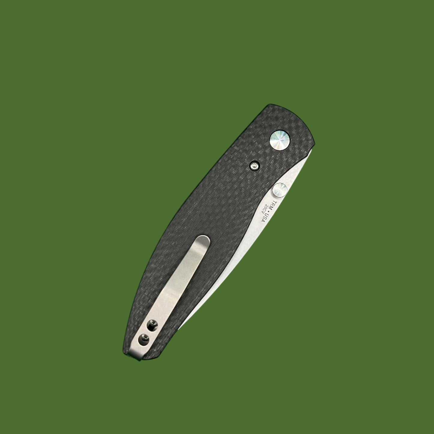 TRM Atom Linerlock Smooth 3D Carbon Fiber