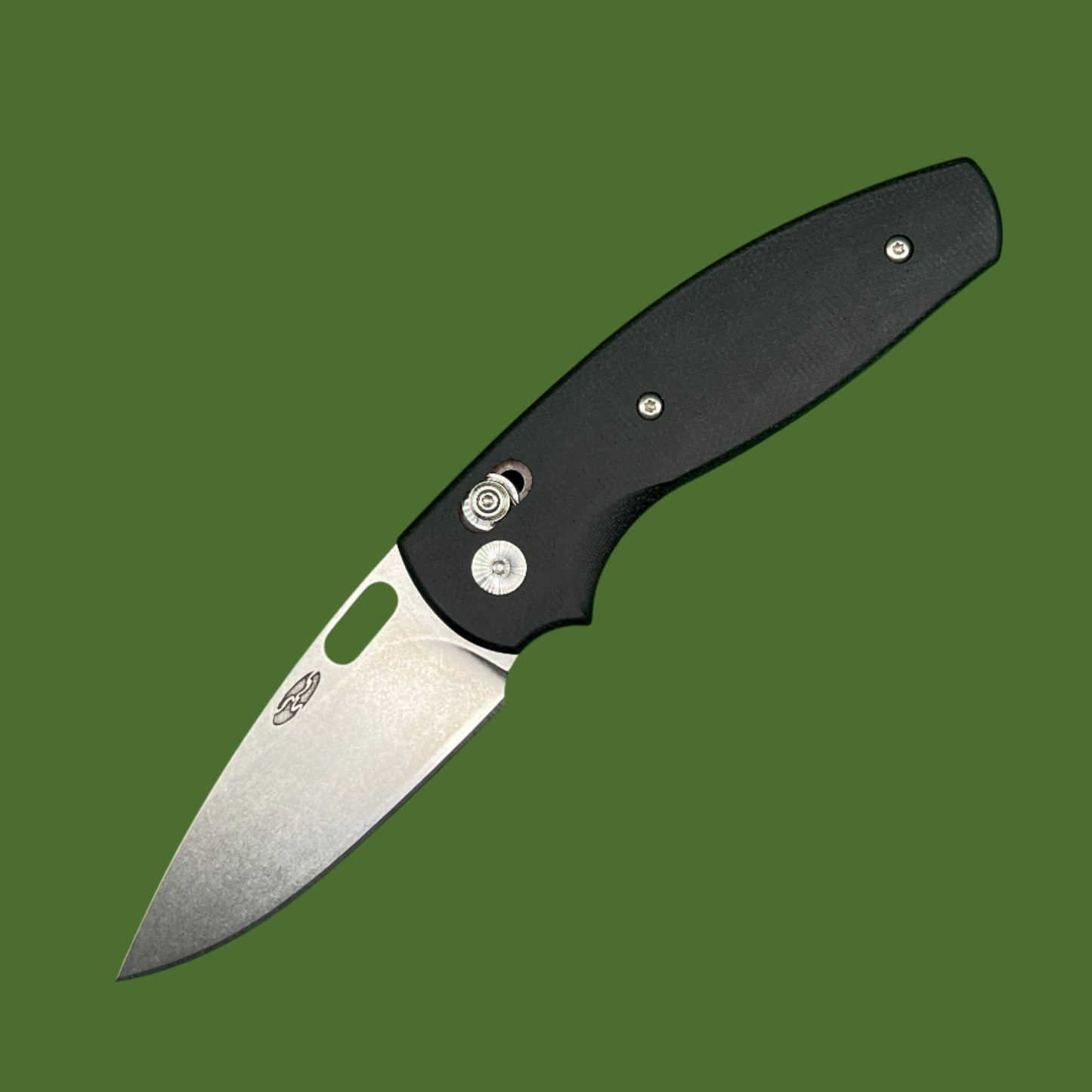 TRM Bulldog Riverlock Double Black 3D Contoured Micarta