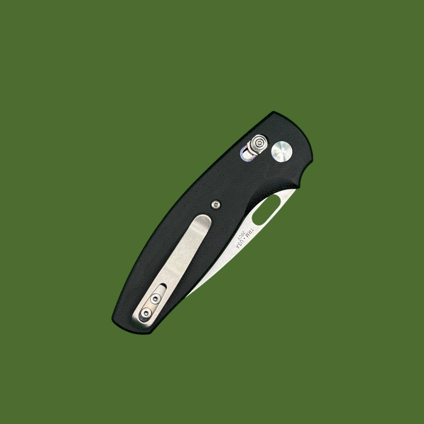 TRM Bulldog Riverlock Double Black 3D Contoured Micarta