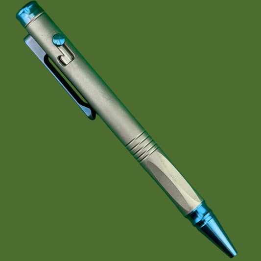 Spartan Grafi Titanium Pen (Blue Anodized)