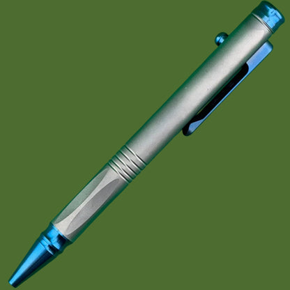 Spartan Grafi Titanium Pen (Blue Anodized)