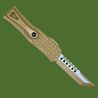 Microtech Hera Hellhound Frag Signature Series Cerakote RAL-8000 Standard 919-1FRCRAS