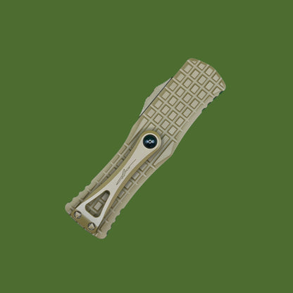 Microtech Hera Hellhound Frag Signature Series Cerakote RAL-8000 Standard 919-1FRCRAS