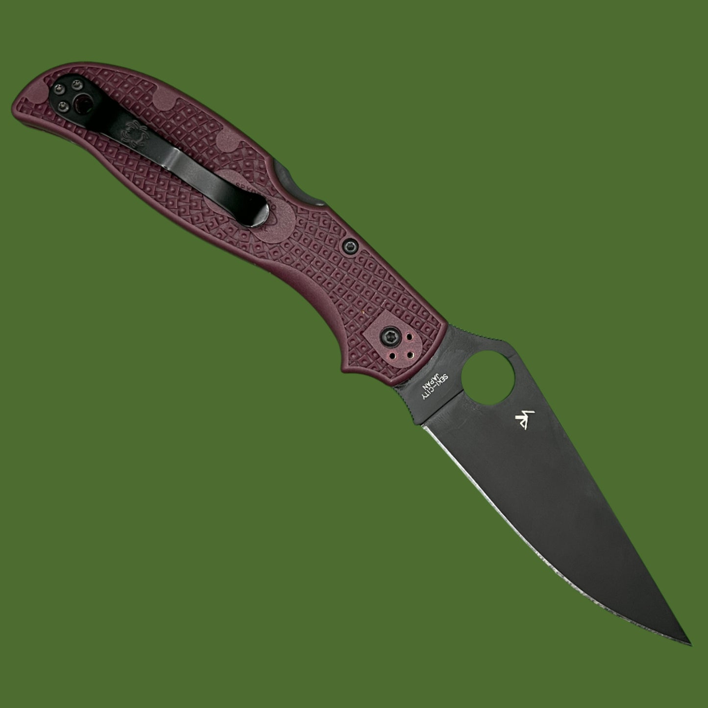 *Pre-Owned* Spyderco Stretch 2 XL Burgundy Sprint Run