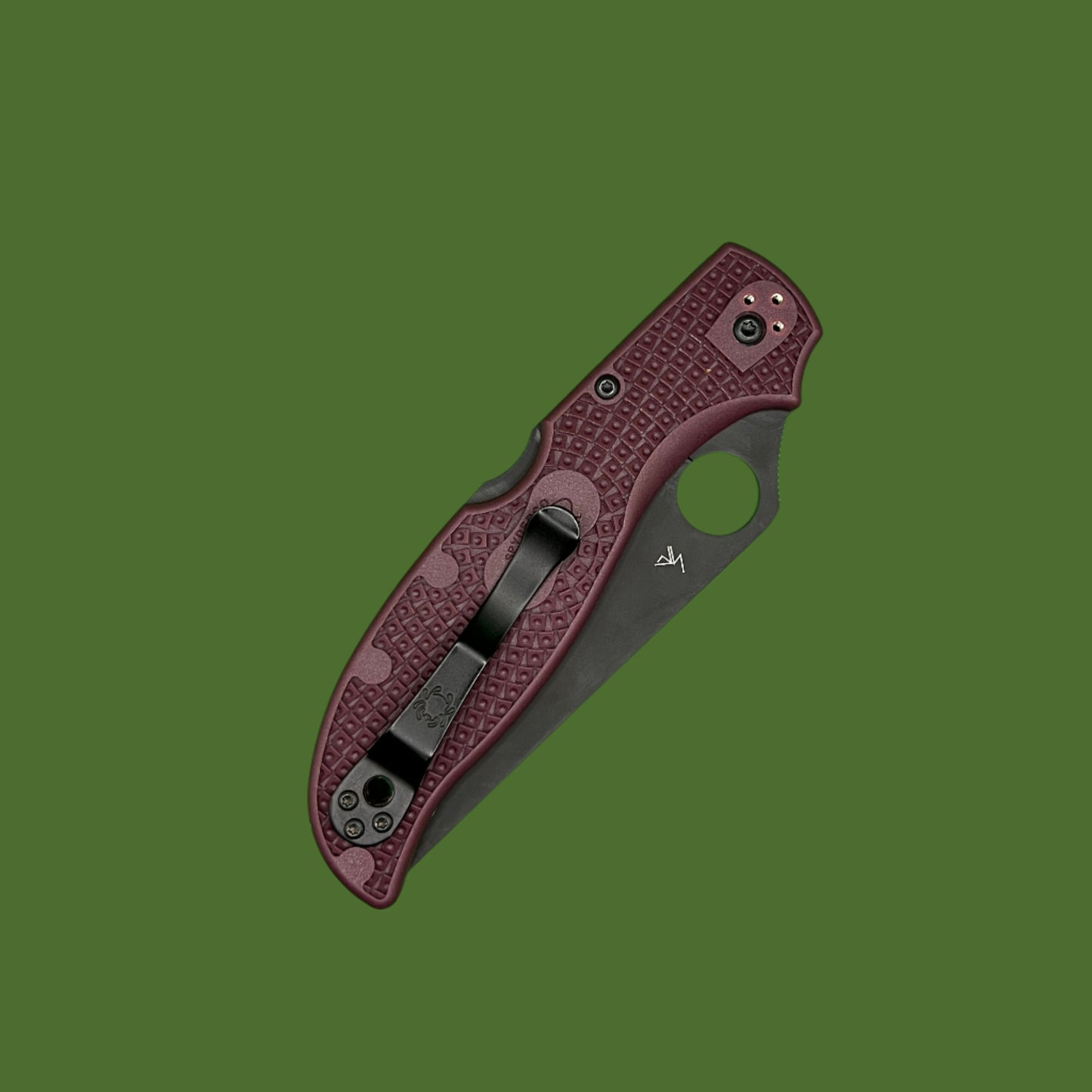 *Pre-Owned* Spyderco Stretch 2 XL Burgundy Sprint Run