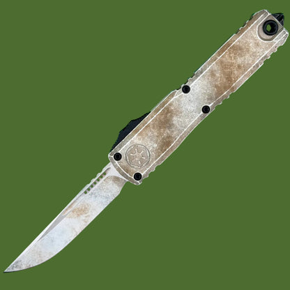 Microtech Ultratech S/E Gen IV Sandtrooper Deep Engraved Standard 11214-1SAD