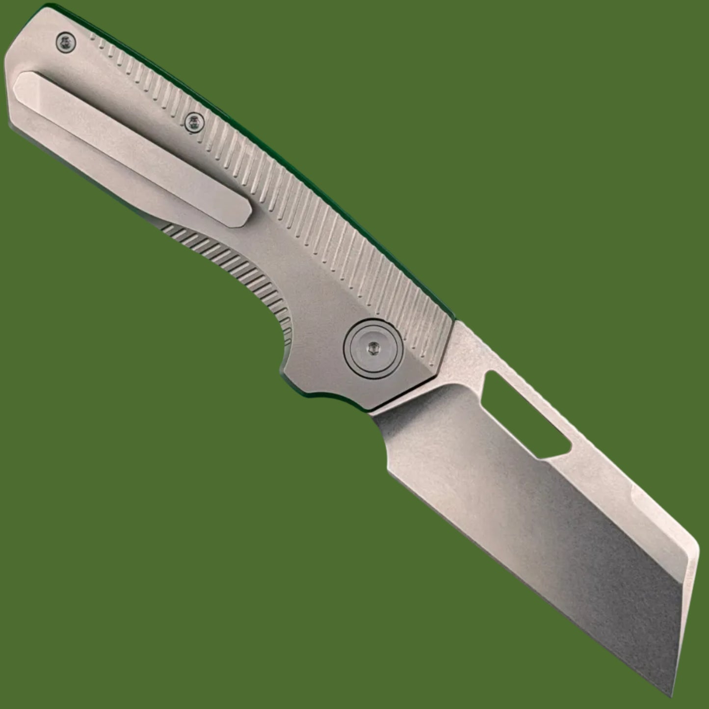 Vosteed Nip-L Top Linerlock Grey Titanium (Stonewash Elmax Blade)